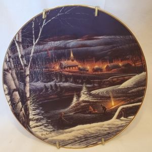 Terry Redlin Vtg 1995 Wintertime Plate No 609-A Heartland Collection